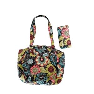 Vera Bradley Purse & Glasses Case Boho Cottagecore Casual Coquette Peasant 70s